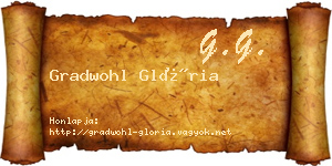 Gradwohl Glória névjegykártya
